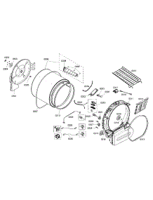 Drum Assembly parts for Bosch Dryer WTMC5330US/06 from AppliancePartsPros.com
