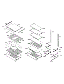 Drawers Assembly parts for Bosch Freezer B24IR70NSP/07 from AppliancePartsPros.com