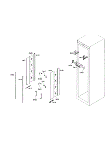 Lighting Assembly parts for Bosch Freezer B24IR70NSP/07 from AppliancePartsPros.com