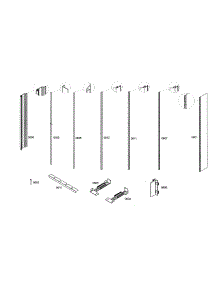 Molding parts for Bosch Freezer B24IR70NSP/07 from AppliancePartsPros.com