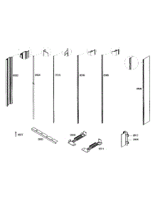 Molding parts for Bosch Freezer B18IF70NSP/07 from AppliancePartsPros.com
