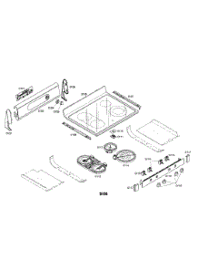 Cooktop parts for Bosch Range HES7062U/01 from AppliancePartsPros.com
