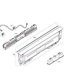 Control Panel parts for Bosch Dishwasher SHE68T55UC/07 from AppliancePartsPros.com