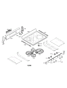 Cooktop parts for Bosch Range HES7132U/01 from AppliancePartsPros.com