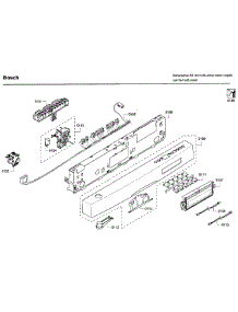 Control Panel parts for Bosch Dishwasher SHE65P05UC/61 from AppliancePartsPros.com