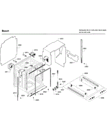 Frame parts for Bosch Dishwasher SHE65P05UC/61 from AppliancePartsPros.com
