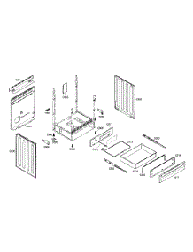 Drawer parts for Bosch Range HES7132U/01 from AppliancePartsPros.com
