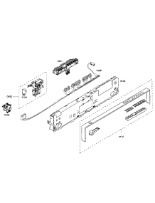 Control Panel parts for Bosch Dishwasher SHX55M05UC/52 from AppliancePartsPros.com