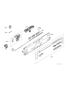 Control Panel parts for Bosch Dishwasher SHX55M02UC/46 from AppliancePartsPros.com