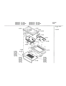 Door parts for Bosch Wall Oven HBN446AUC/01 from AppliancePartsPros.com