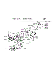 Lower Cavity parts for Bosch Wall Oven HBL456AUC/01 from AppliancePartsPros.com