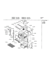 Upper Body parts for Bosch Wall Oven HBL456AUC/01 from AppliancePartsPros.com