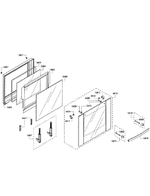 Door Upper parts for Bosch Wall Oven HBN5650UC/04 from AppliancePartsPros.com