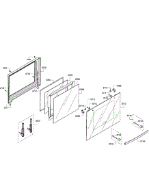 Door Lower parts for Bosch Wall Oven HBL3560UC/08 from AppliancePartsPros.com