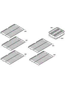 Shelfs parts for Bosch Wall Oven HBL3560UC/08 from AppliancePartsPros.com