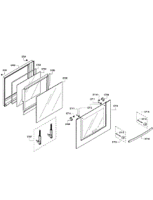 Door Lower parts for Bosch Wall Oven HBL3560UC/05 from AppliancePartsPros.com
