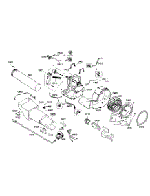Motor Assembly parts for Bosch Dryer WTMC552CUC/05 from AppliancePartsPros.com