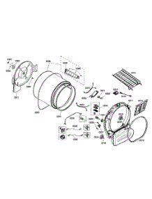 Drum Assembly parts for Bosch Dryer WTMC532CUS/05 from AppliancePartsPros.com
