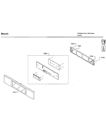 Control Panel parts for Bosch Microwave HMB57152UC/02 from AppliancePartsPros.com