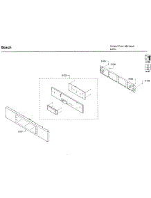 Control Panel parts for Bosch Microwave HMB50162UC/01 from AppliancePartsPros.com