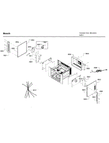 Frame parts for Bosch Microwave HMB50162UC/01 from AppliancePartsPros.com