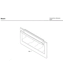 Door parts for Bosch Microwave HMB50152UC/01 from AppliancePartsPros.com