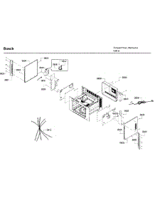 Frame Parts parts for Bosch Microwave HMB50152UC/01 from AppliancePartsPros.com