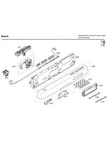 Control Panel parts for Bosch Dishwasher SHE65P05UC/58 from AppliancePartsPros.com