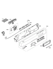 Front Panel parts for Bosch Dishwasher SHE65P05UC/53 from AppliancePartsPros.com