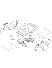 Control Panel parts for Bosch Range HES7282U/01 from AppliancePartsPros.com