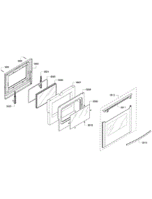 Door Assembly parts for Bosch Range HES7282U/01 from AppliancePartsPros.com