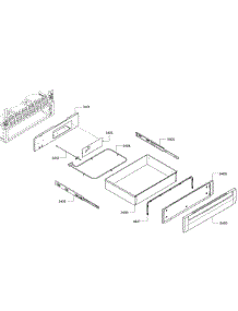 Drawer Assembly parts for Bosch Range HES7282U/06 from AppliancePartsPros.com
