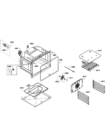 Oven Upper parts for Bosch Wall Oven HBL3560UC/07 from AppliancePartsPros.com