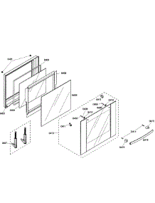 Door Upper parts for Bosch Wall Oven HBN5650UC/03 from AppliancePartsPros.com