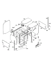Outside Cabinet parts for Bosch Dishwasher SHX57C02UC/21 from AppliancePartsPros.com