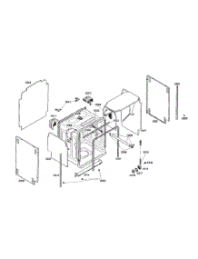 Body parts for Bosch Dishwasher S35KMK17UC/36 from AppliancePartsPros.com