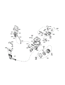 Heater  /  Sump  /  Pump parts for Bosch Dishwasher S35KMK17UC/36 from AppliancePartsPros.com