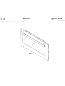 Door parts for Bosch Microwave HMB57152UC/01 from AppliancePartsPros.com