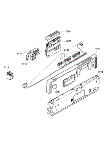 Fr Panel parts for Bosch Dishwasher SRV53C13UC/01 from AppliancePartsPros.com
