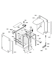 Cabinet parts for Bosch Dishwasher SRV53C13UC/01 from AppliancePartsPros.com