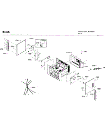 Frame parts for Bosch Microwave HMC54151UC/01 from AppliancePartsPros.com