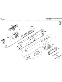 Control Panel parts for Bosch Dishwasher SHE65P05UC/60 from AppliancePartsPros.com