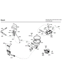 Pump parts for Bosch Dishwasher SHE65P05UC/60 from AppliancePartsPros.com