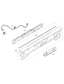 Control Panel parts for Bosch Dishwasher SHX68T55UC/07 from AppliancePartsPros.com