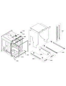 Frame parts for Bosch Dishwasher SHX68T55UC/07 from AppliancePartsPros.com