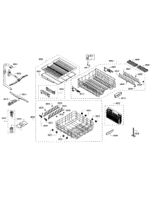 Rack parts for Bosch Dishwasher SHX68T55UC/07 from AppliancePartsPros.com