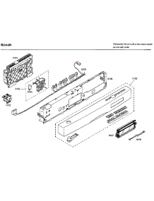 Control Panel parts for Bosch Dishwasher SHE66C02UC/46 from AppliancePartsPros.com