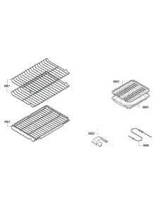 Shelfs parts for Bosch Range HES7282U/03 from AppliancePartsPros.com