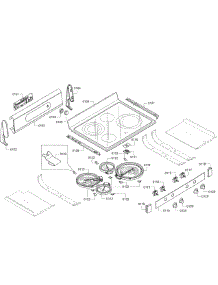 Control Panel parts for Bosch Range HES7282U/08 from AppliancePartsPros.com