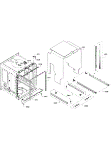 Frame & Cavity parts for Bosch Dishwasher SHP68TL5UC/01 from AppliancePartsPros.com
